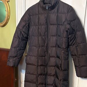 Hilary Radley Brown Puffer Coat. Size 8